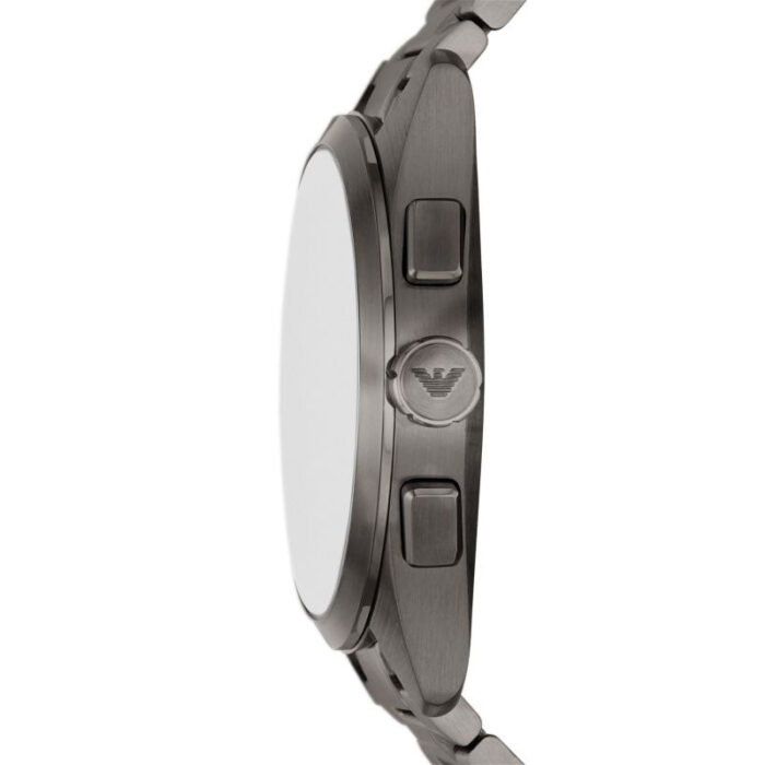 Emporio Armani Chronograph Quartz Blue Dial Grey Steel Strap Watch For Men - AR11481 - Image 6